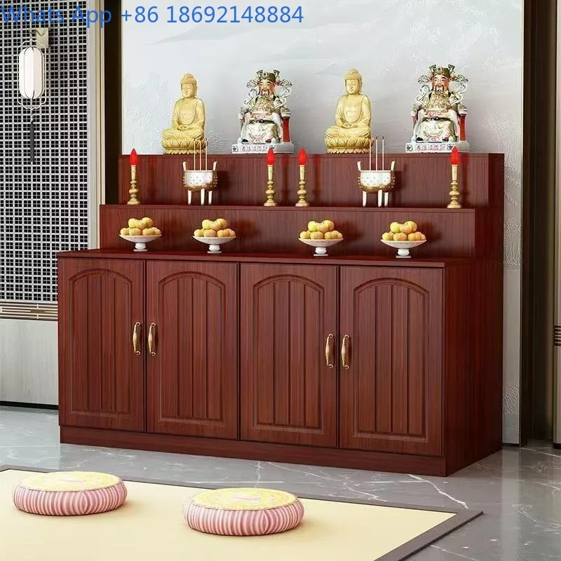 

Altar Incense Case for Home Use, Buddha and Deity Worship Step, New Chinese Style Standing Cabinet, Hallway Table