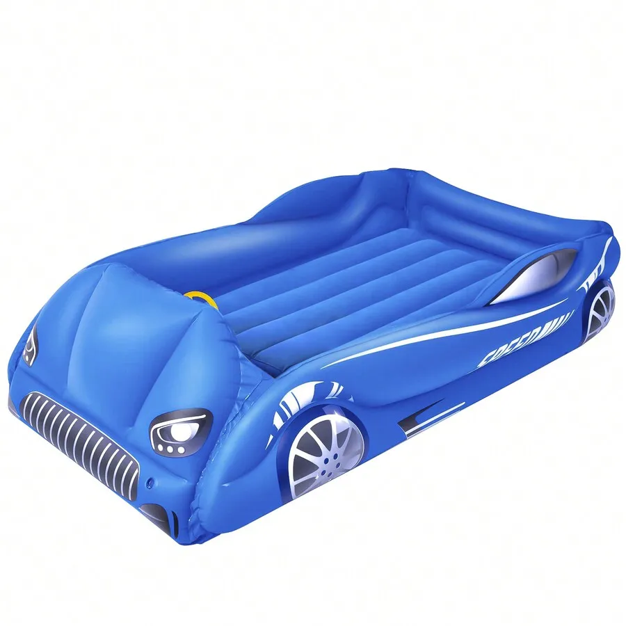 Kids Travel Air Bed Inflatable Toddler Air Mattress With Raised Sides