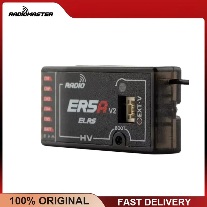 RadioMaster ER5A 5CH ELRS Receiver Built-in Voltage Sensor for FPV Drone Fixed Wing RC Airplane