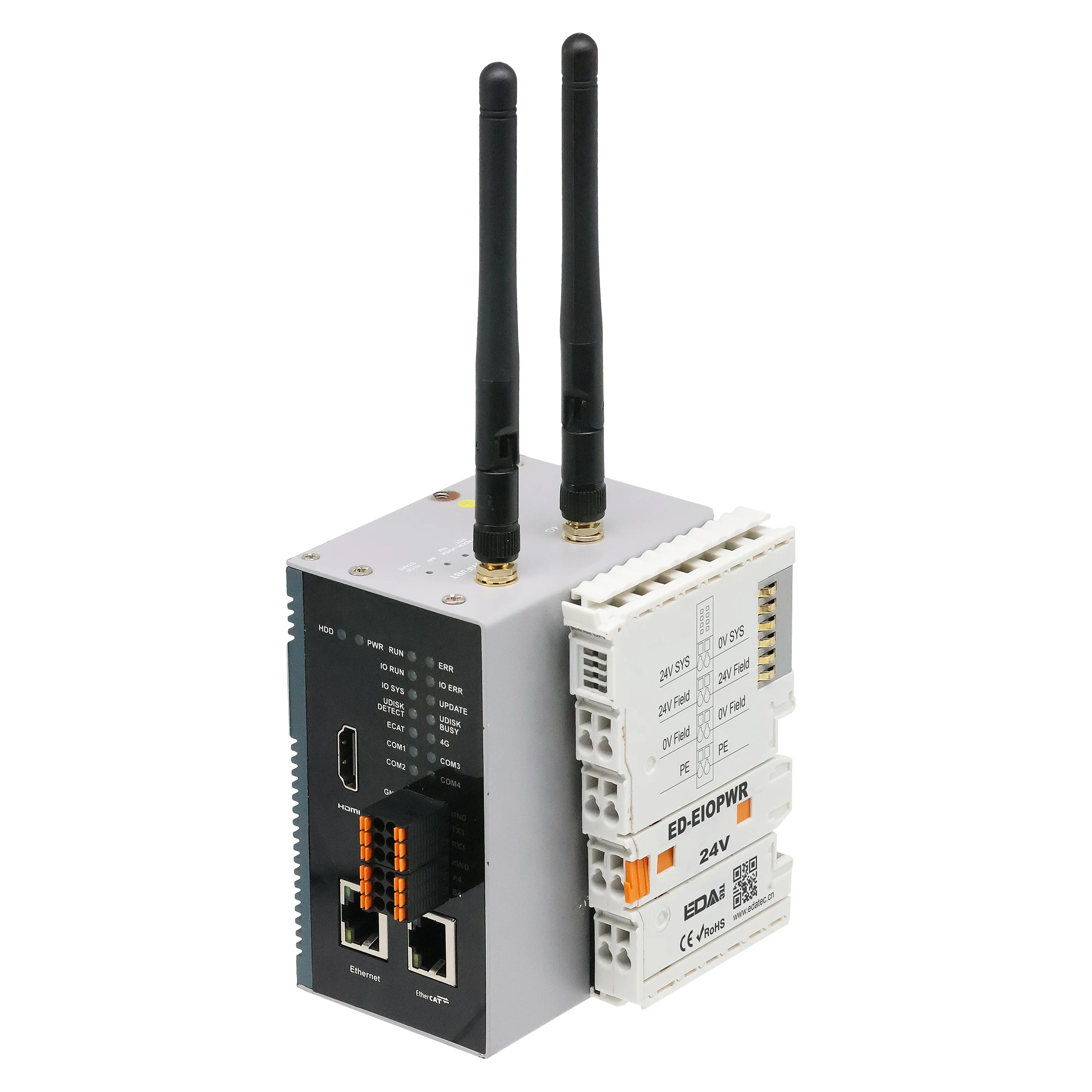 Chipboard ED-PLC2010 Based on CODESYS Supports MQTT, OPC UA, EtherCAT, Modbus TCP Protocols, RS232, RS485,Multiple I/O Expansion