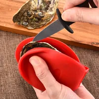 Oyster Shucker Set Silicone Pot Holders Oyster Opener Seafood Shucker Shellfish Seafood Hold Tool Electric Bottle Opener