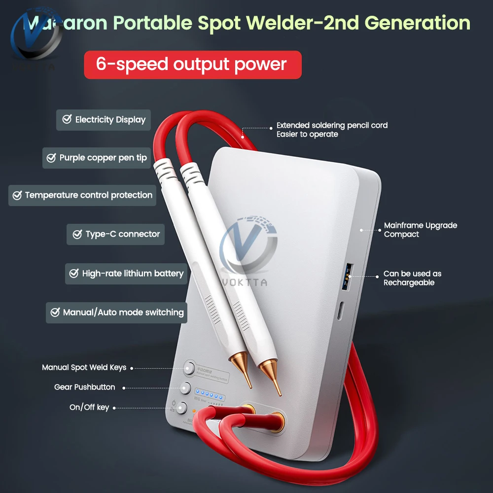 DIY Spot Welder Portable USB Spot Welding Machine For iPhone Battery Flex Cable 18650 Battery Spot Welders Soldering Repair Tool