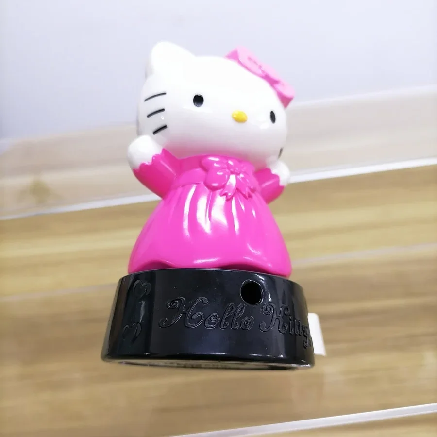 Hello Kitty Swipe Card Reader Sticker Wobble Shaky Doll Interavtive Girls Birthday Gifts Table Figure Ornaments