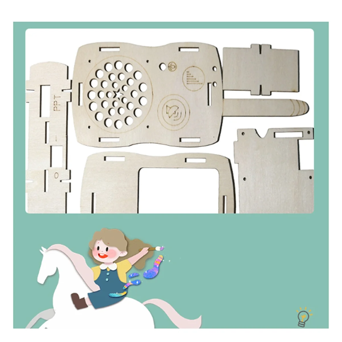 Y34A الأطفال أجهزة اتصال لاسلكية لتقوم بها بنفسك مجموعة هدايا العيد طويلة المدى متعة الجمعية الإلكترونية لعب للتعلم ألعاب أطفال خشبية