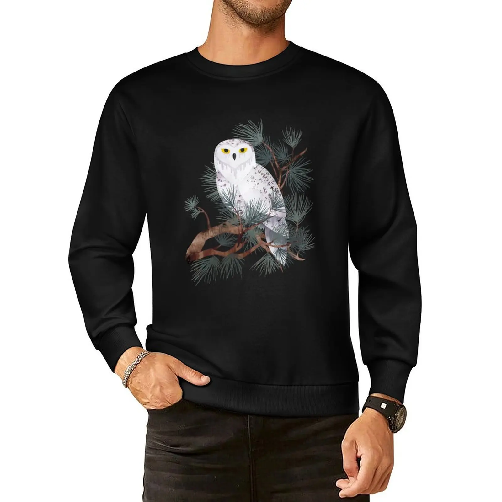 

Snowy Pullover Hoodie autumn jacket men graphic t shirts men clothes for men sweatshirt