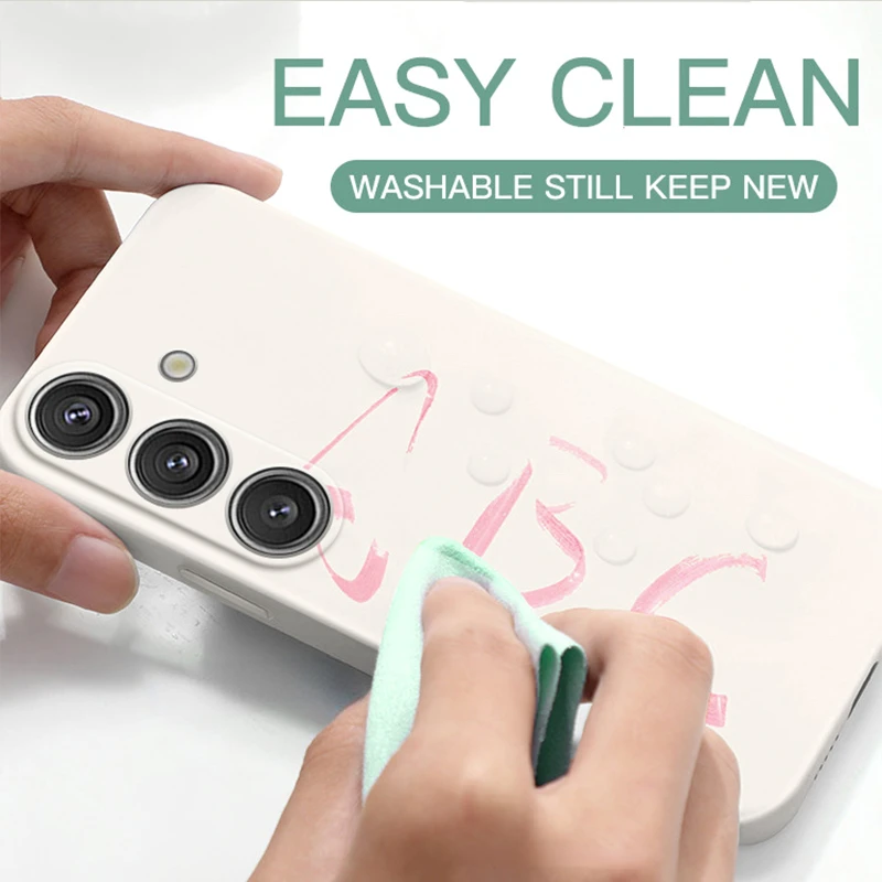 S24 S23 الترا حافظة لينة السائل سيليكون قضية الهاتف غطاء لسامسونج غالاكسي S24 S 24 S23 S22 الترا زائد S23Ultra S24Ultra الحالات