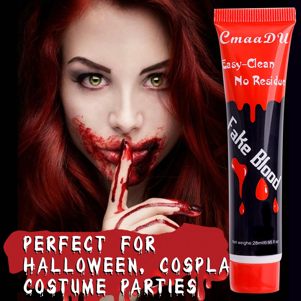 

Halloween Realistic Body Paint Fake Blood Face MakeUp Scary Wound Bruises Fake Scars for Cosplay Makeup Fancy Carnival Party