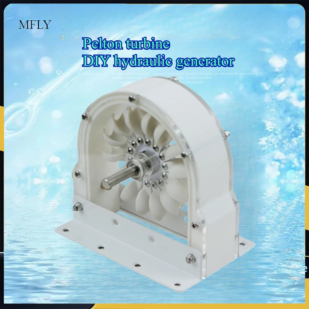 High-Efficiency Pelton Turbine, Impact Hydraulic Runner, Bucket Wheel, Multi-Purpose DIY Hydraulic Generator