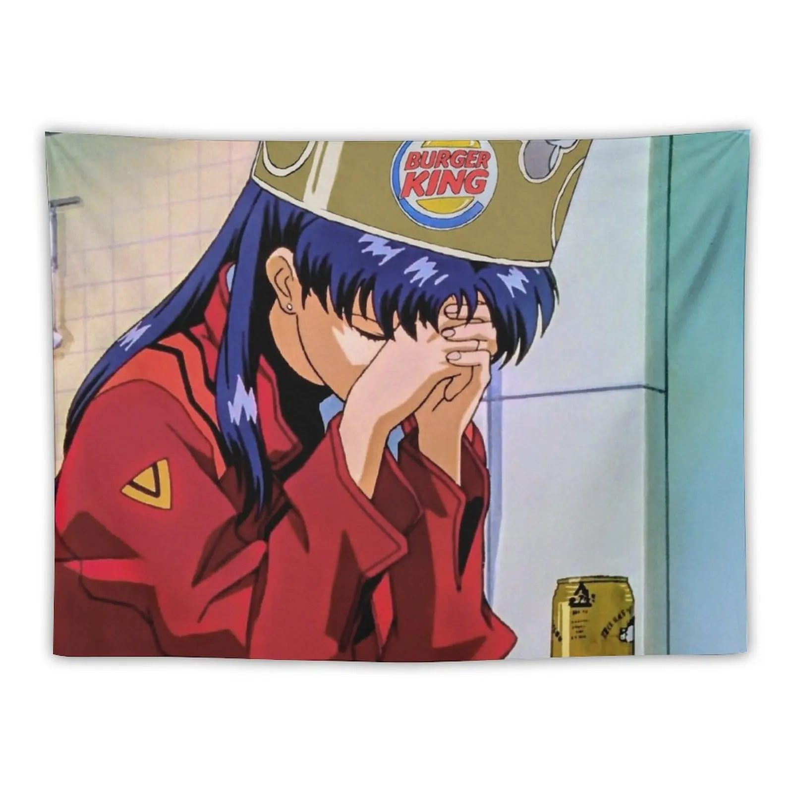 

Misato With Crown Tapestry On The Wall Bedroom Decor Kawaii Room Decor Bedroom Organization And Decoration Tapestry