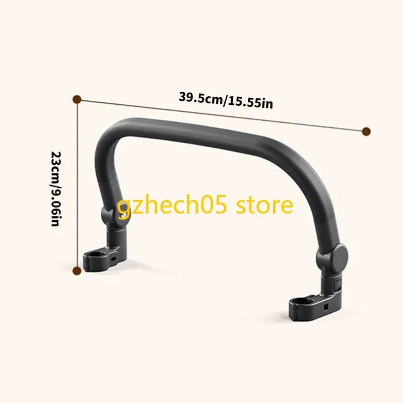 D55E Säuglings Kinderwagen Handläufe Frontarmlehne mit Sicherheitsverbesserung vorderer Schritt Stützgürtel Schnell Design