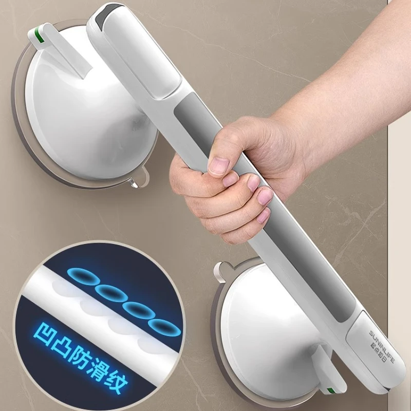 

Противоскользящая защитная ручка для ванной комнаты для пожилых людей, опорная планка без сверла на присоске, поручень для предотвращения падения, поручень для унитаза