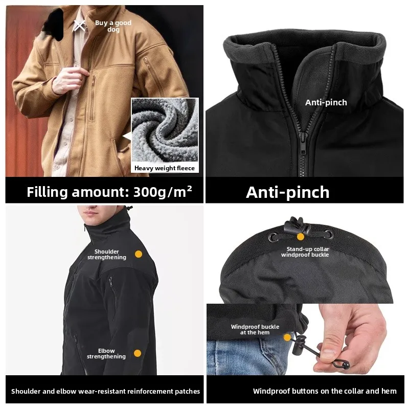 

Helikon Tactical Jaet Windproof Stand Collar Open Cardigan Outdoor Spring Autumn Fce Men's Long Regular Fit Warm Hiking ...