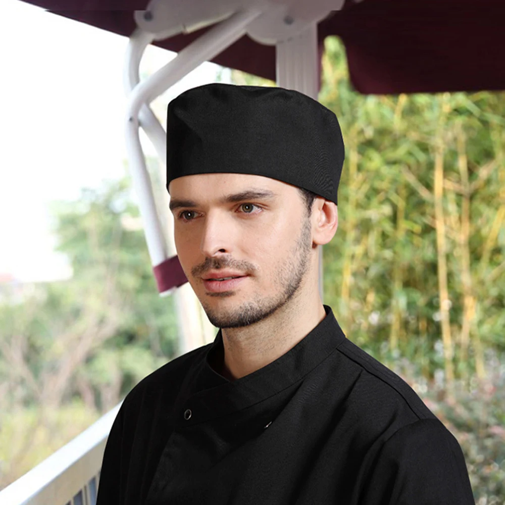 Male Chef's Hat Food service Breathable Mesh Work Hat Sushi White Kitchen Cap Restaurant Waiter catering Women Cook Caps