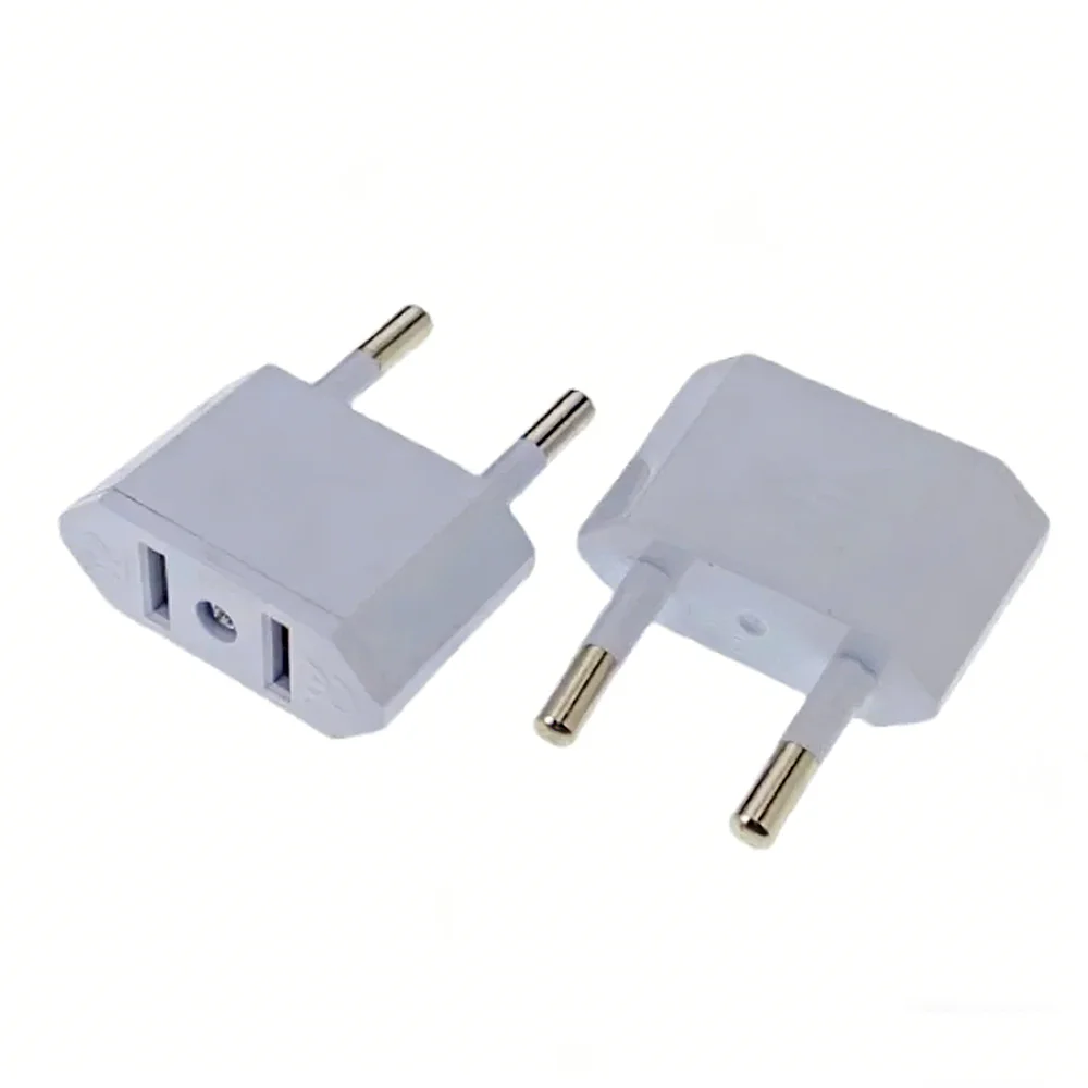 Travel Power Adapter 2 Pin US to EU Plug Converter American China to EU Europe Voltage Converter for Electronics