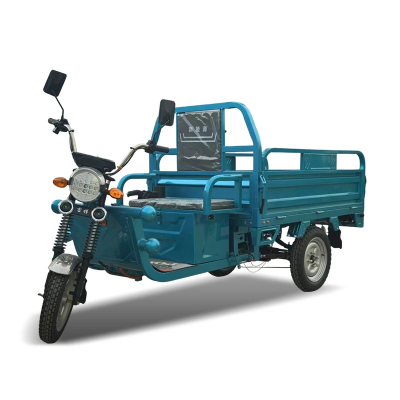 New 600W-800W Adult Electric Tricycle with 3 Wheels Rear Hub Motor 72V Lead Acid Battery Electronic 560Kg Load Capacity
