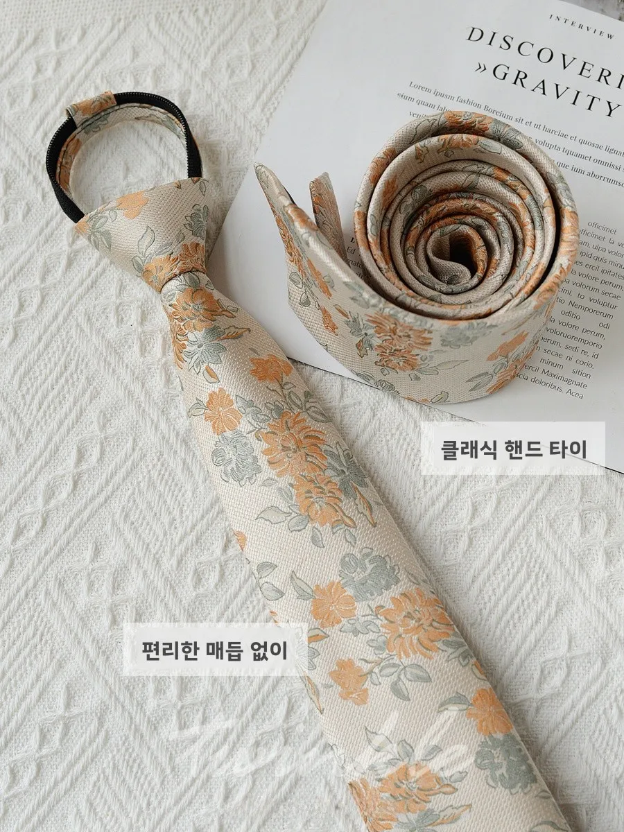 gravata-casual-com-ziper-para-negocios-estampa-floral-versatil-sem-no-para-homens-e-mulheres-sensacao-retro-de-alta-qualidade