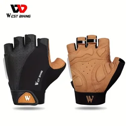 West Rider Riding Gloves Half Finger Bicycle Motorcycle Bicycle Short Finger Riding Gloves Non-slip Equipment