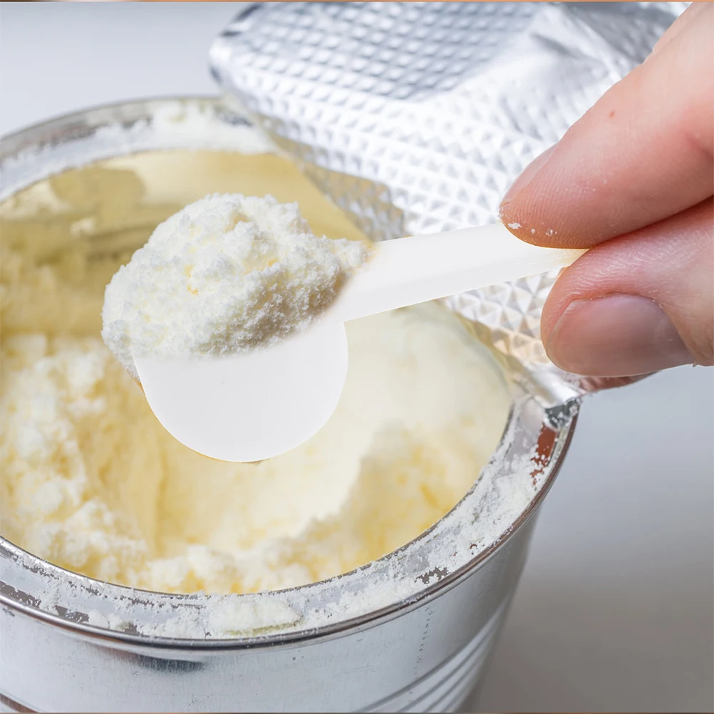 

50pcs Milk Powder Protein Measuring Teaspoon Plastic Scoops Formula Scooper Accurate Measurement Portable Multi Functional Salt