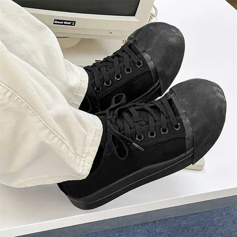 Legitimate Leather Spring-autumn 48 Sneakers For Men Skateboarding Orange Shoes For Men Black And White Trainers Sport