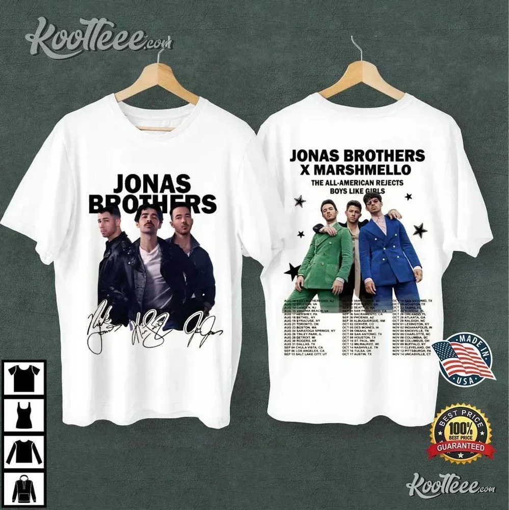 

Just for fans! [Jonas Brothers] Tees – a huge range of designs breathable Cotton super comfy 2025 T-shirts for both men and wome