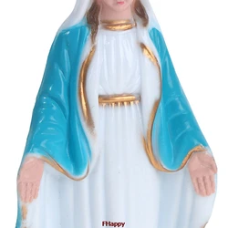 Catholic Virgin Mary Statue Figure Handmade Figurine Religious Gift Xmas Desktop Home Decorative Ornaments