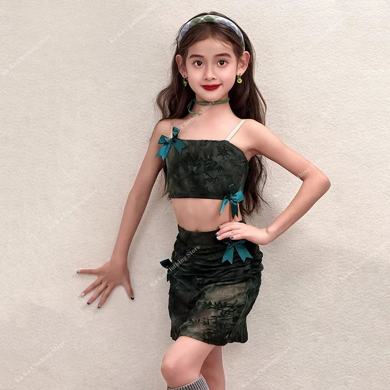 

Платье для латиноамериканских танцев для девочек, юбка для танцев, платье для соревнований по бальным танцам, стандартное платье для сальсы, костюм для латиноамериканских танцев, платье для тренировок по латиноамериканским танцам для девочек