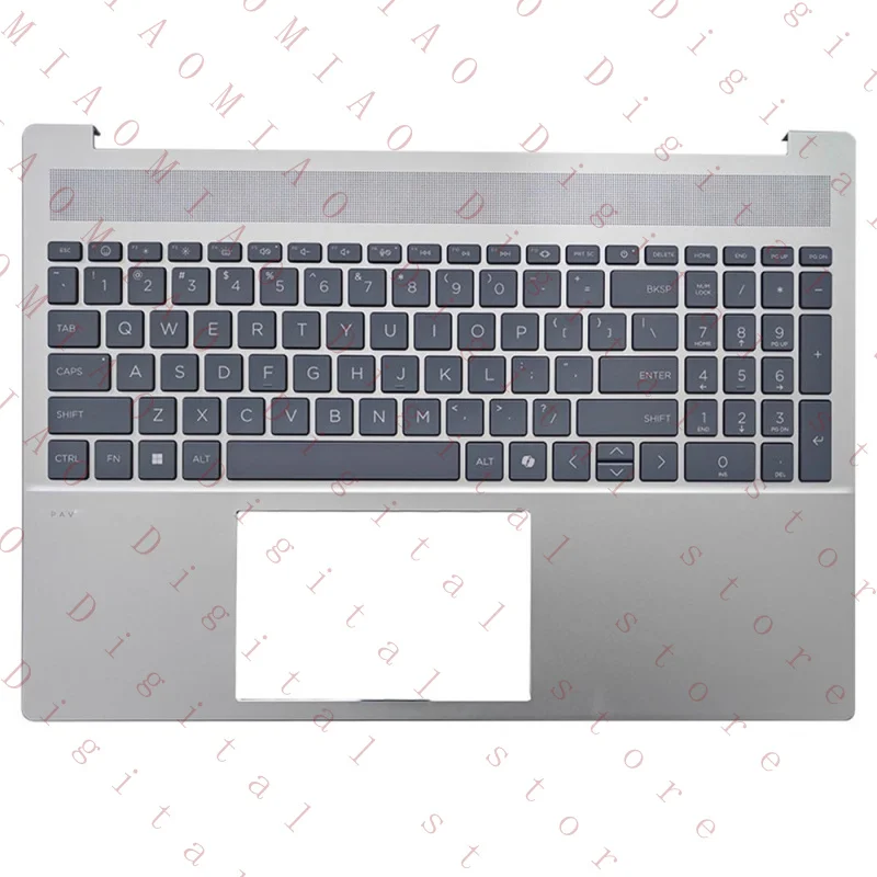 

Клавиатура и подставка для рук RM US для HP Pavilion 16-AF 16-AG N95995-001 с подсветкой, серебристые