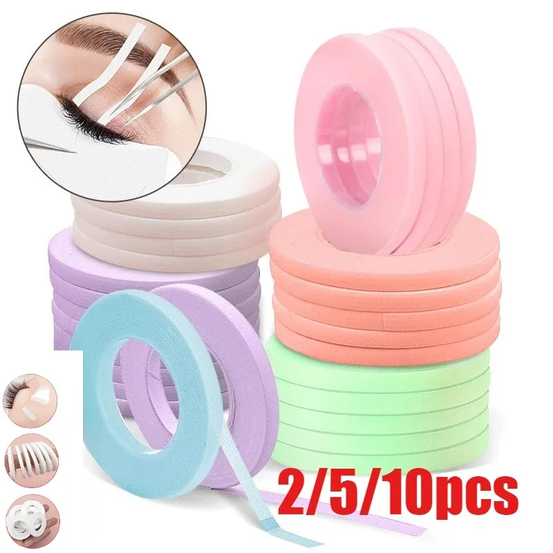 2/5/10 Piezas de Cinta Microporosa de 4mm para Pestañas, Accesorios para Extensiones de Pestañas, Cintas para Debajo de los Ojos, Extensiones de Pestañas