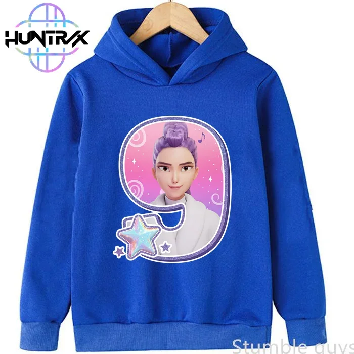 

Kids Kpop Demon Hunters Hoodie Autumn Boys Clothes Girls Numbers 1-9 Print Warm School Outfit Trendy Hooded