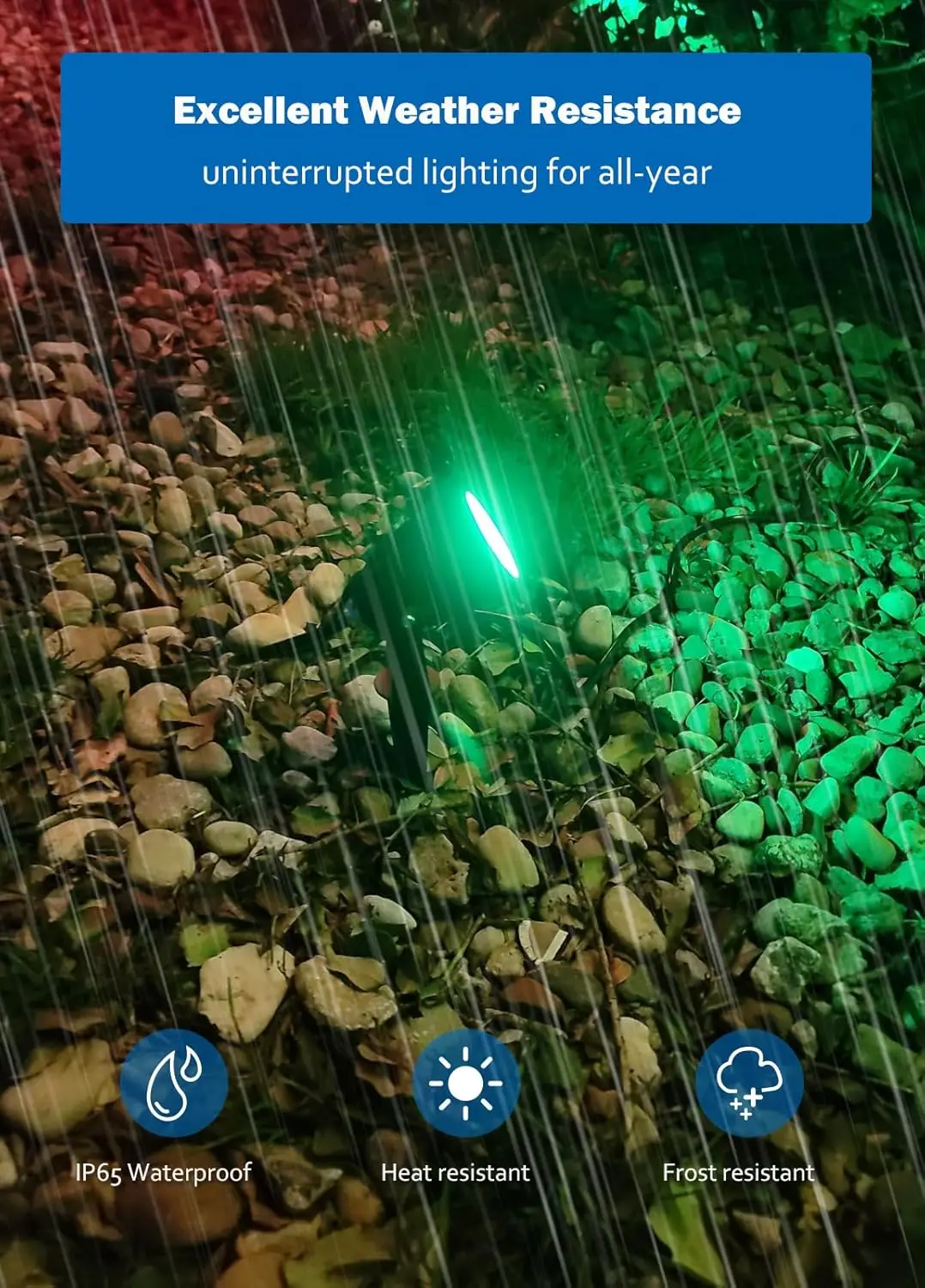 12W RGBW LED Outdoor Spotlights with Remote, 16 Colors & IP65 Waterproof for Yard Garden Decor - 4 Pack