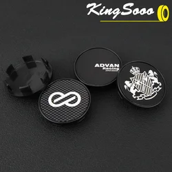 4PCS ADVAN Rim Cap 54mm OD / 49mm Clip Wheel Center Cap ENKEI Racing Emblem Sticker Wheel Cover XXR VIP LEHR MEISTER Hub Cap