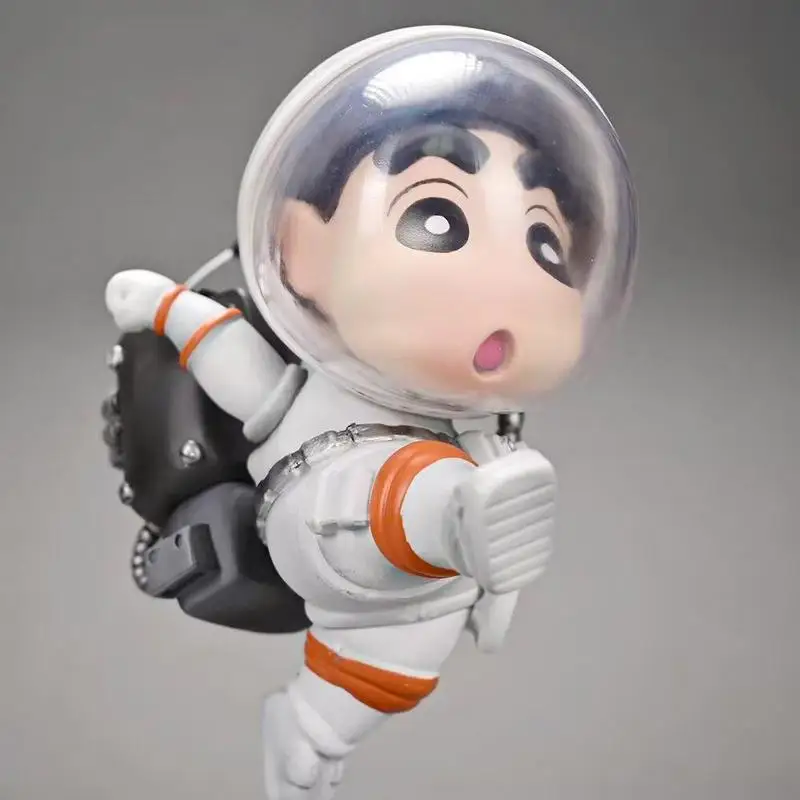 Astronaut Crayon Shin chan Handmade Space Suit Shin chan Anime Surrounding Lunar Walk Model Trendy Play Ornament Gift