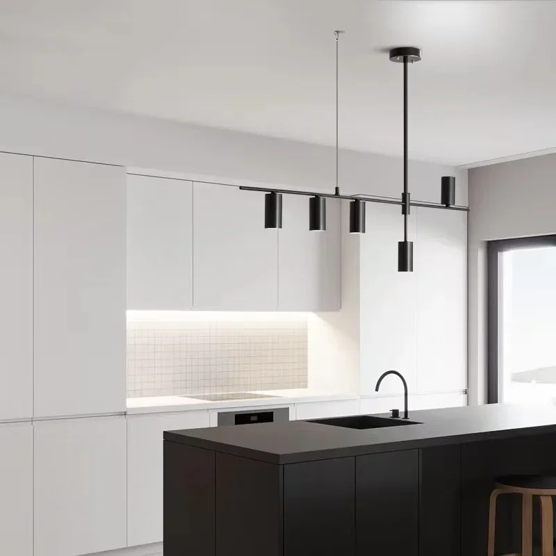 Imagem -02 - Modern Led Pendant Light para Cozinha Sala de Jantar Ilha Pendurado Luminária Spotlight Long Lighting Simple Luminaire Decoration