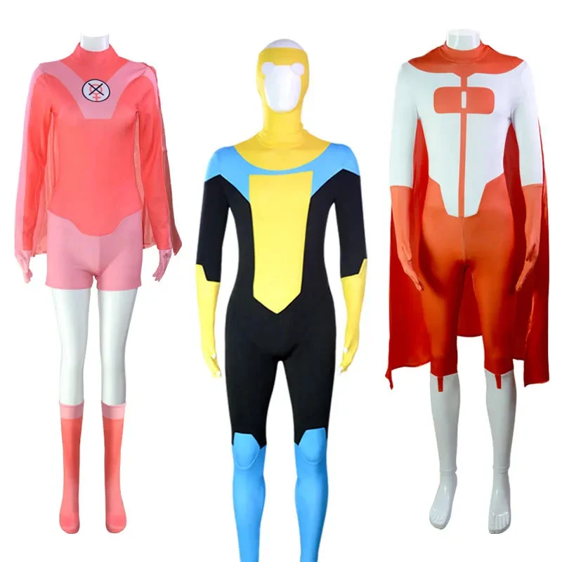 CyInvincible Omni-Man Cosplay Costume Jumpsuit Cloak Halloween Carnival Outfits