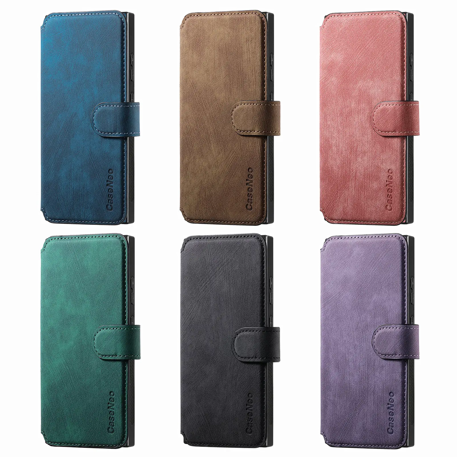 2 in 1 Detachable Cards Solt Wallet Flip Leather Case For Samsung Galaxy S24 Ultra S23 Plus S21 A15 A25 A35 A55 A05 Bag Cover