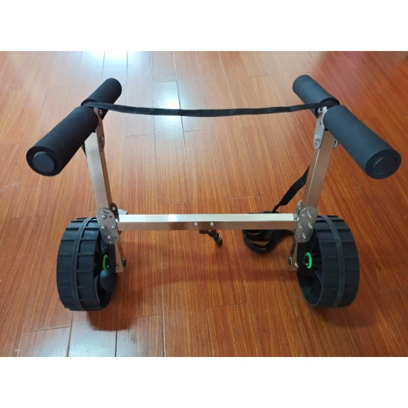 Kayak Trailer Stainless Steel Folding Cart Ocean Boat Platform Boat Paddle Board Assault Boat Beach Steamer Trailer