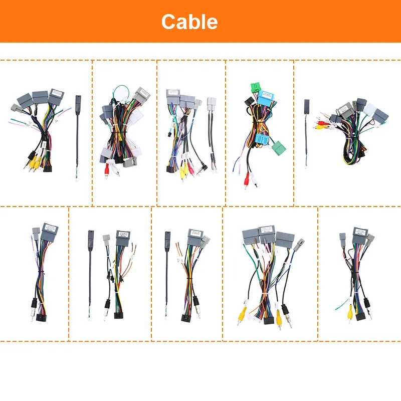 For ODYSSEY/VEZEL/HR-V/ XR-V/JADE/ELYSION/CRIDER/BRV Connector Car Android Harness Cable Adapter