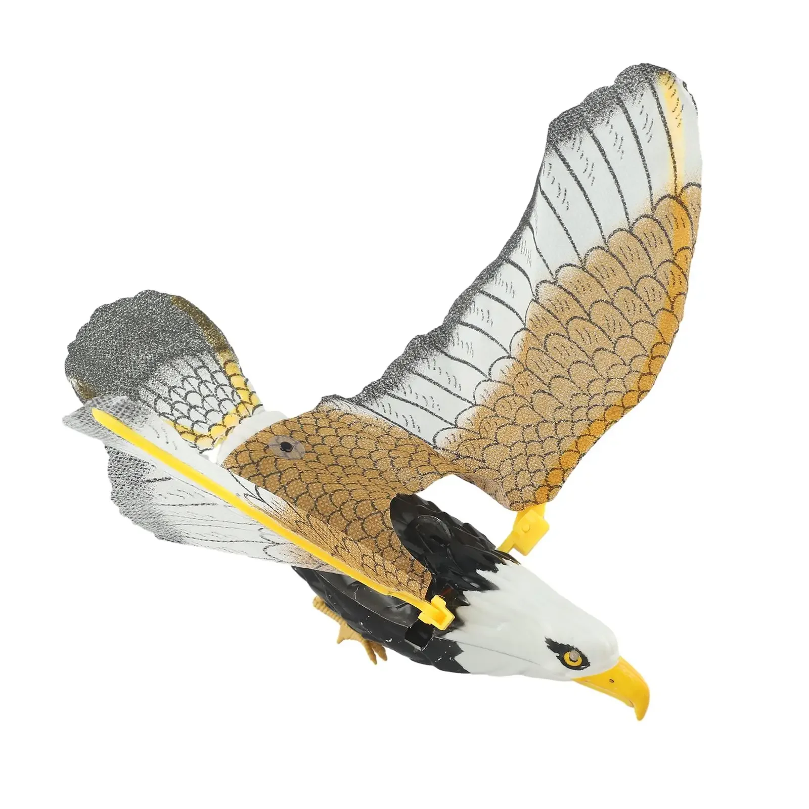 Pájaro volador halcón eléctrico, granja disuasoria, fácil de instalar, caza, jardín, señuelo, águila colgante