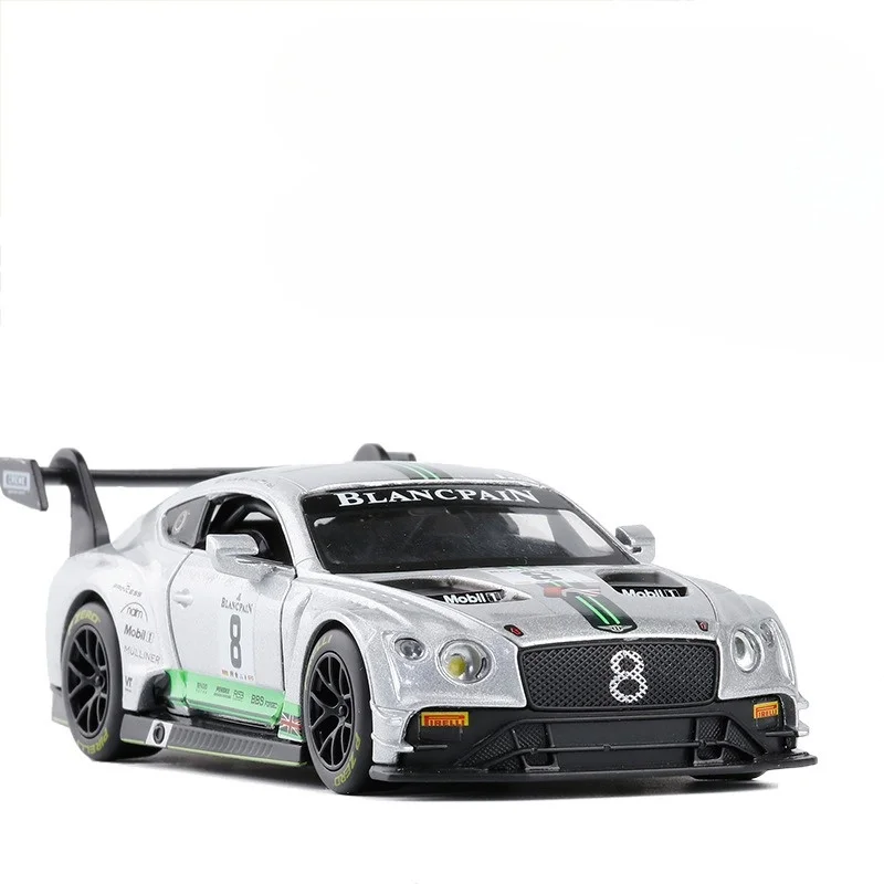 1:32 Mini modello di auto in lega Bentley GT3 giocattolo in metallo pressofuso e veicoli giocattolo tirare indietro macchinine per bambini per bambini ragazzo auto regalo