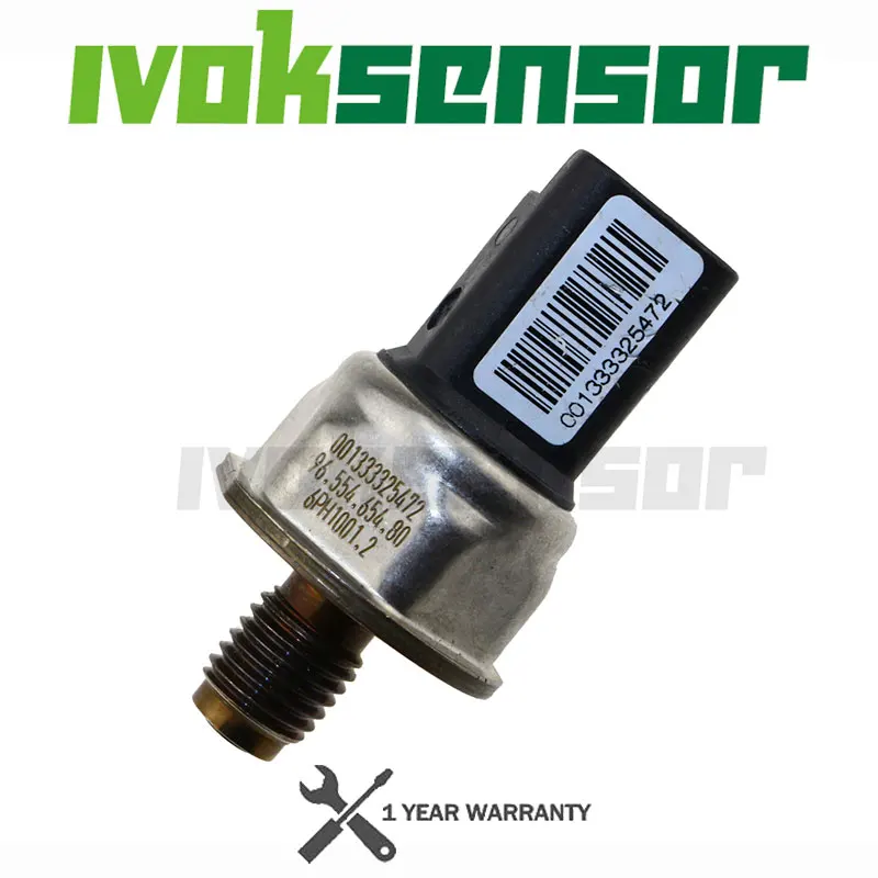 Sensor de presión de riel de combustible reemplazable, regulador de inyección común para Peugeot 206, 307, 407, Expert Partner 1,6 HDI 96.554.654.80