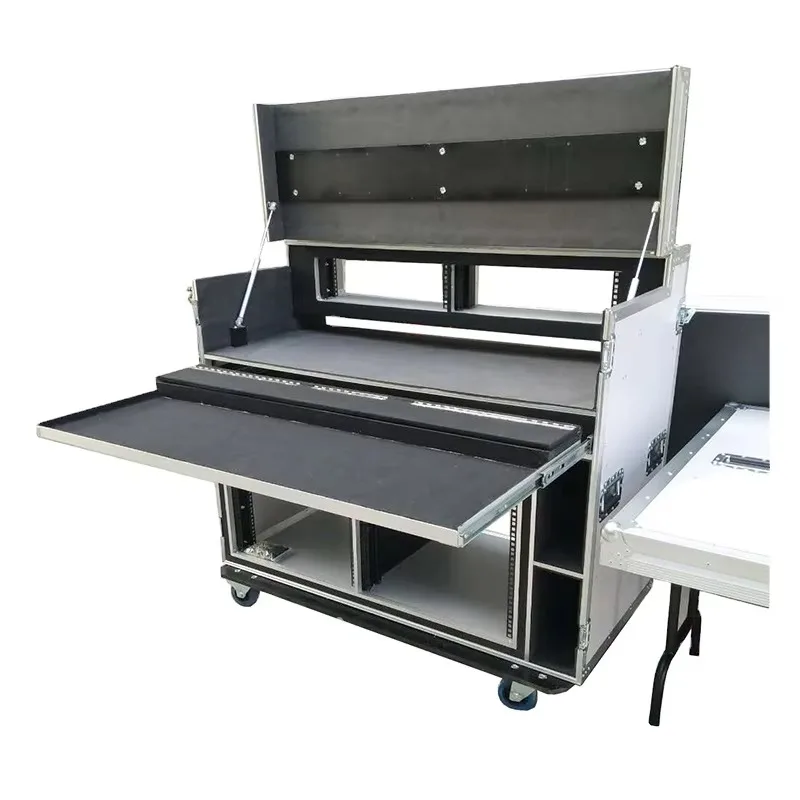 

Professional Dj Workstation Flight Case for TC2GO Broadcasting With Wheels