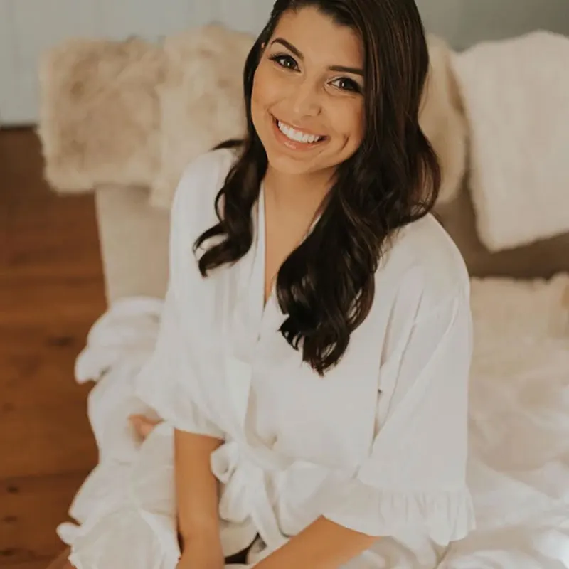 9 Colors Nightgown Soft Bathrobe Short Women's Lounge Bride Bridesmaid Morning Gown Solid Color Wedding Party Silky Robes Summer