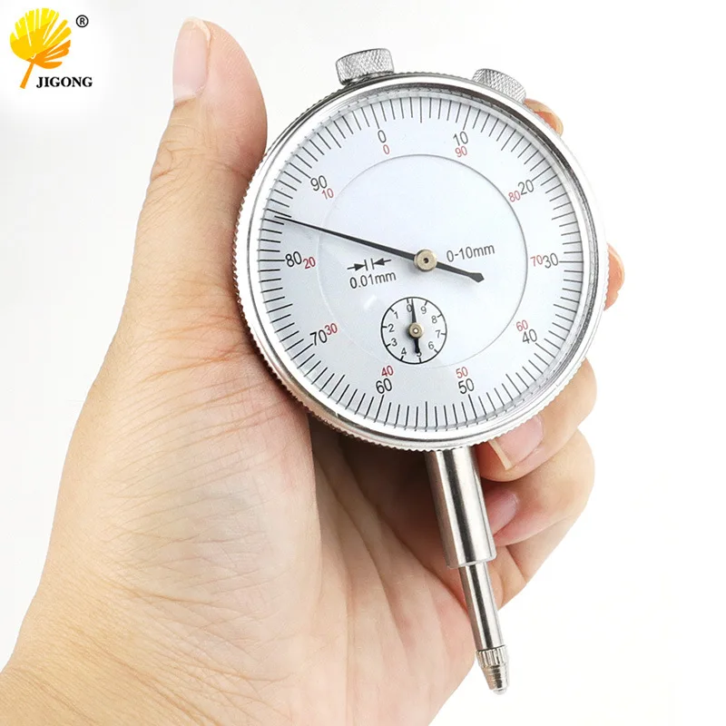Mechanical percentile indicator meter accuracy 0.01mm 0-10mm pointer dial degree calibration table