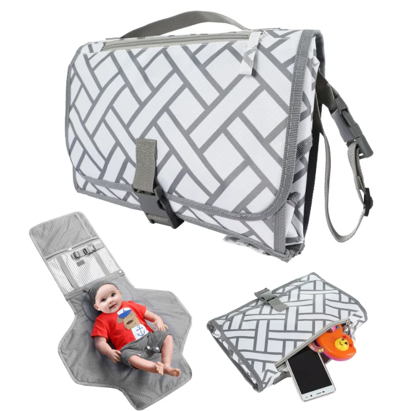 Convenient nappy changing pad for baby on the goWaterproof baby diaper changing padMultifunctional mummy bag