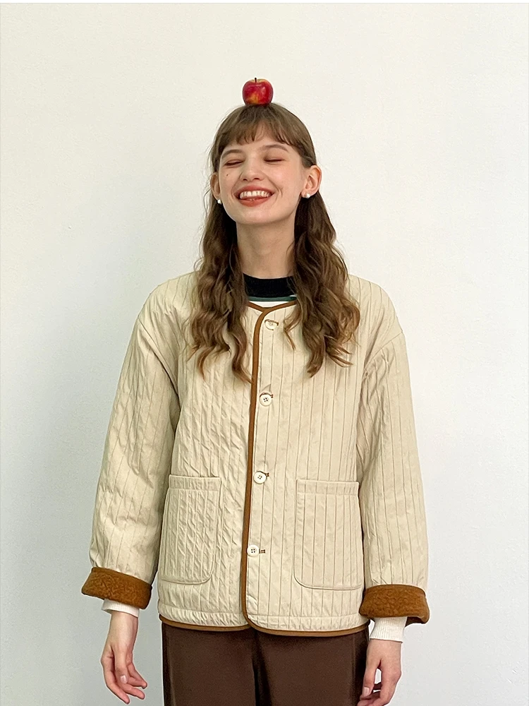 

Пальто Botanique Practical ort из двусторонней овечьей шерсти для женщин, зима 2024, новинка, 60% шерсть, 40% нейлон, женское пальто