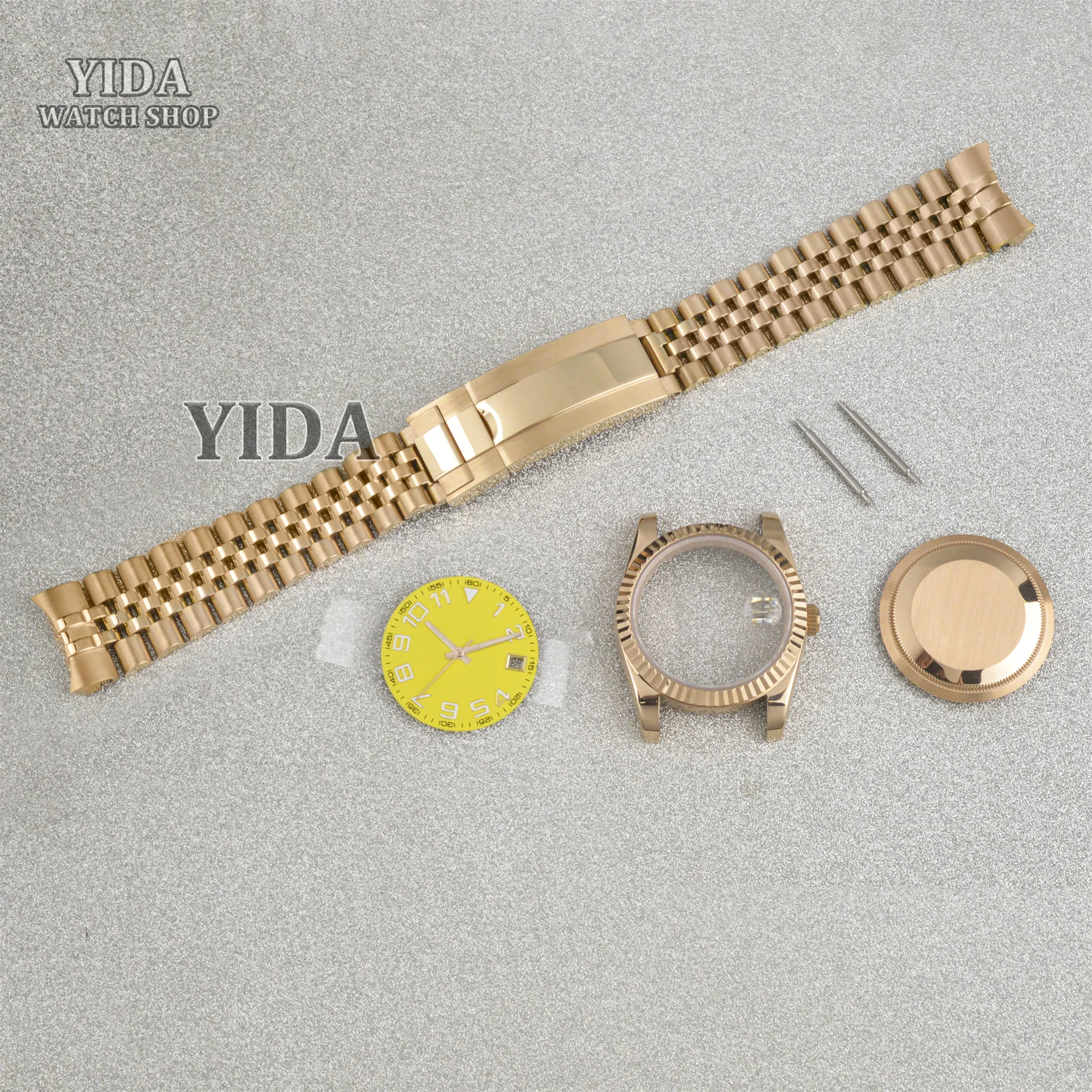 Высококачественный корпус часов Oyster Datejust с сапфировым стеклом, ремешок из нержавеющей стали, циферблат, стрелка для NH35 NhH36, автоматический механизм