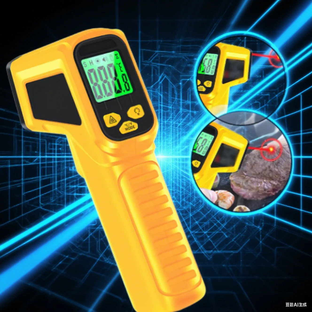 

Бесконтактный инфракрасный термометр с быстрым откликом для различных измерений температуры в промышленном применении