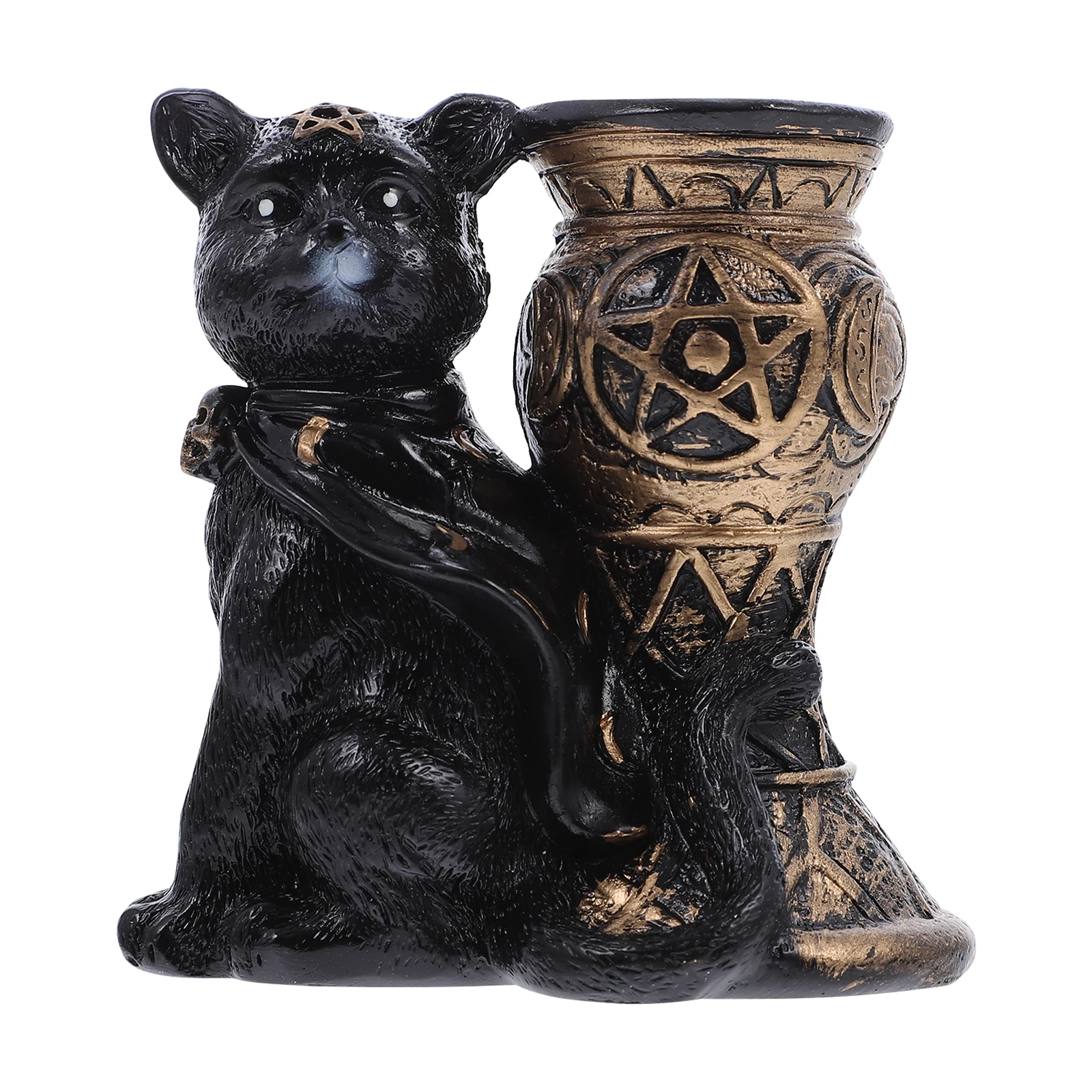 

nament Crystal Ball Base Decoration Black Resin Small Sculpture Quality Creative Design Unique Shape