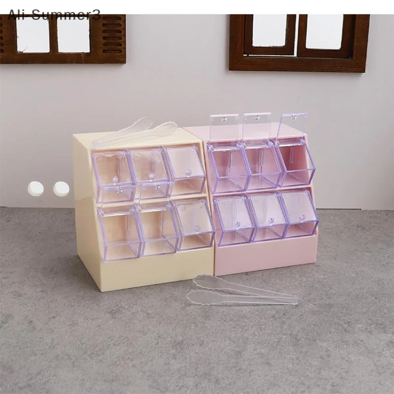 1/12 Simulazione di casa delle bambole Espositore per caramelle Cassetto Modello di armadio Decorazione di mobili per casa delle bambole Mini ornamento di scena del supermercato