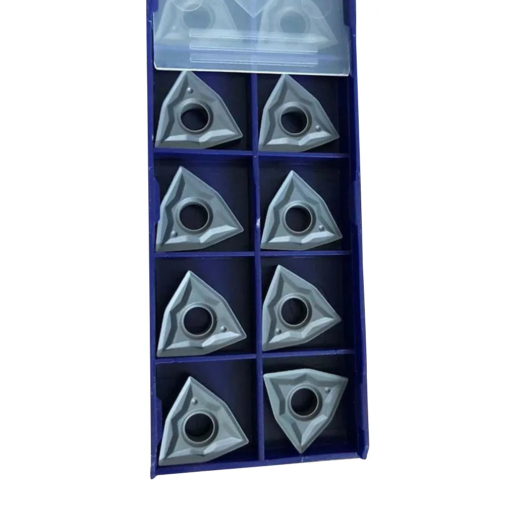 

10pcs Inserts Carbide Turning Inserts Machining Environment Strict Tolerances Strong Grip Convenient Replacement